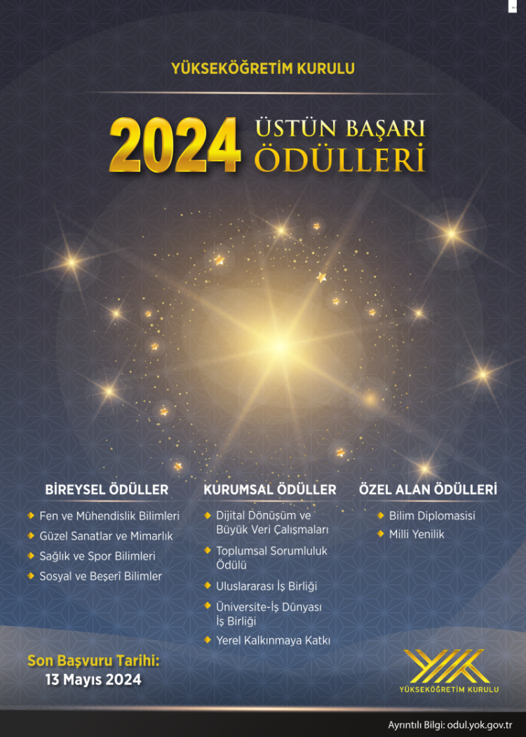 YÖK Doktora Üstün Başarı Ödülleri