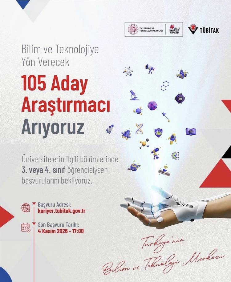 TÜBİTAK Geleceğin Araştırmacılarını Arıyor!